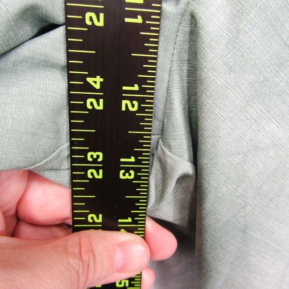 ATHLETA Crop Pants Womens 14 Nolita Slim Tapered Printed Minimalistic Grey Green - Picture 13 of 16